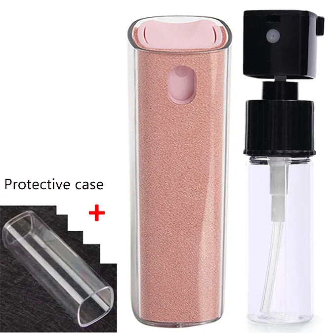 2-in-1 Microfiber Screen Cleaner Spray Bottle and Cloth
