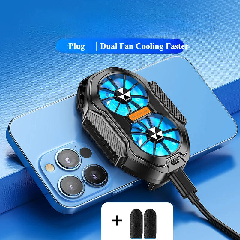 FS01 Dual Fan Rechargeable Phone Cooler Clip