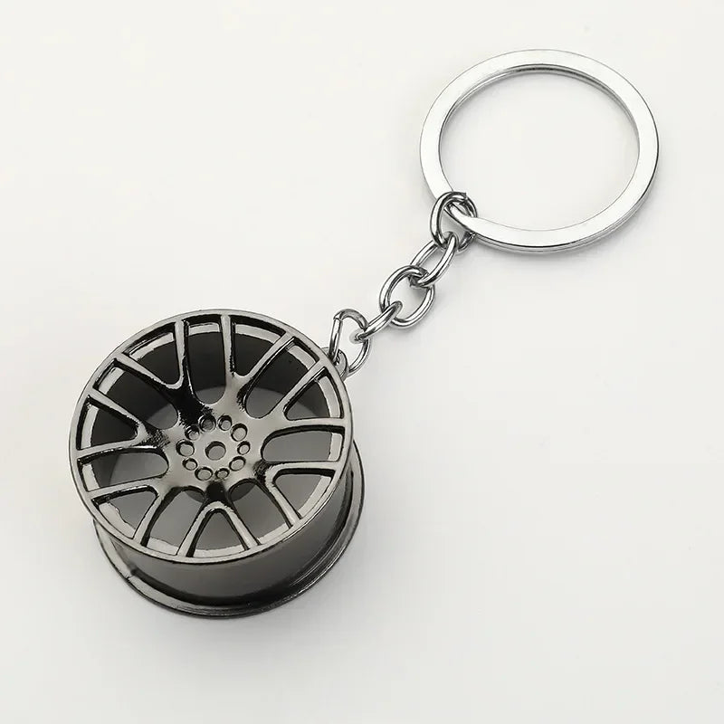 Gear Head Car Keychain with Speedbox Pendant Design