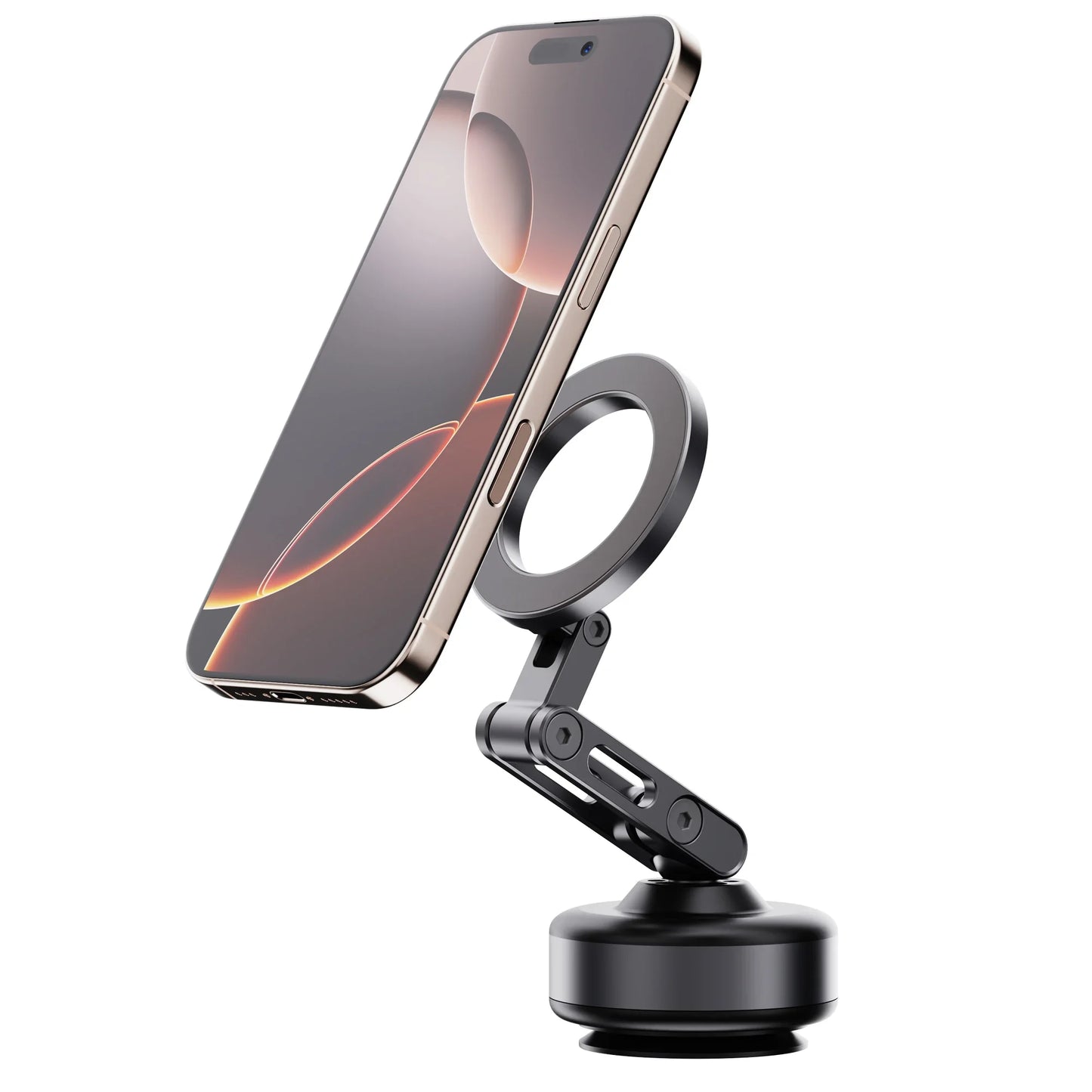 Magnetic Vacuum Car Phone Mount - Foldable 360 Degree Holder