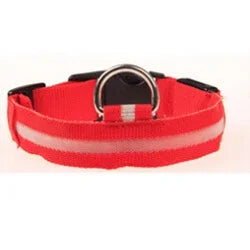 Nylon LED Reflective Dog Collar for Night Safety