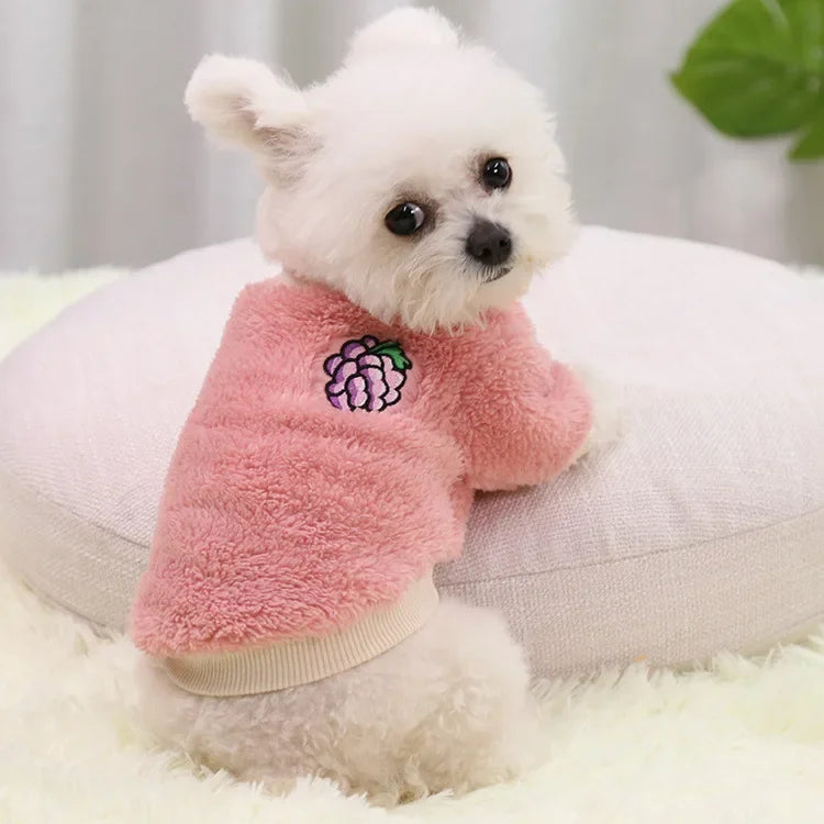Warm Fleece Hoodie for Small Dogs and Cats