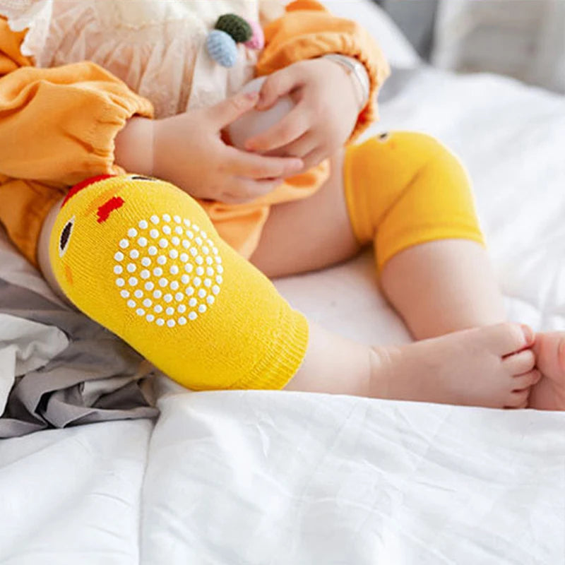 Cotton Baby Knee Pads - Anti-Slip Crawling Protectors for Toddlers