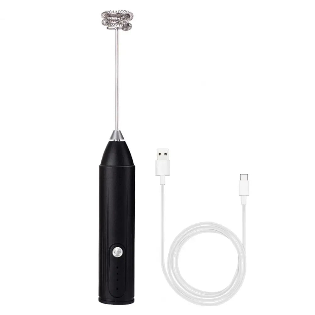 Rechargeable 3-Speed Handheld Milk Frother and Food Mixer