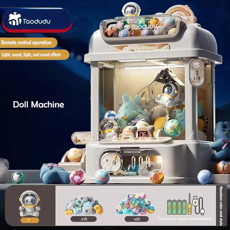 Mini Claw Crane Machine Toy - DIY Coin Operated Doll Game