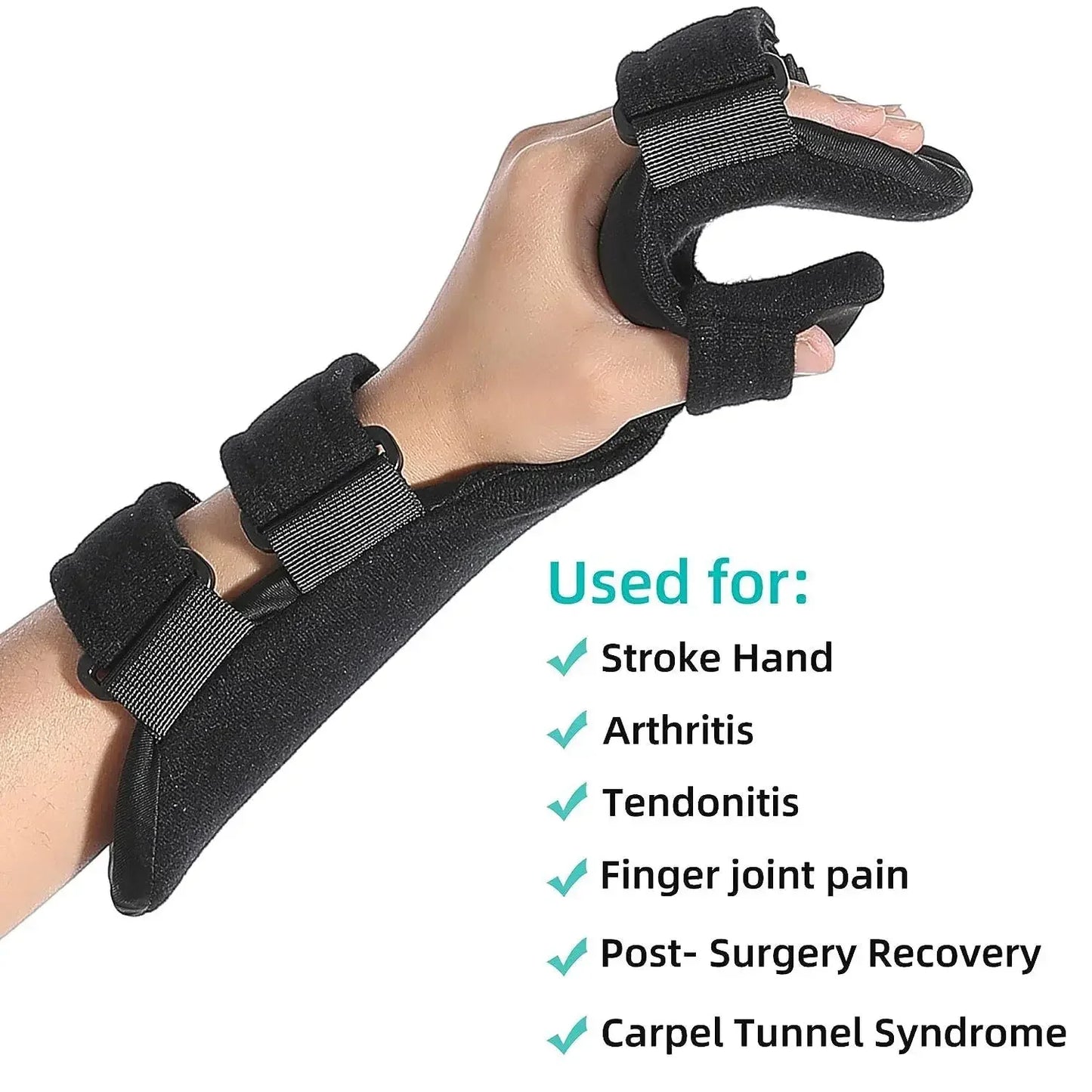 Adjustable Hand Brace and Night Splint Support