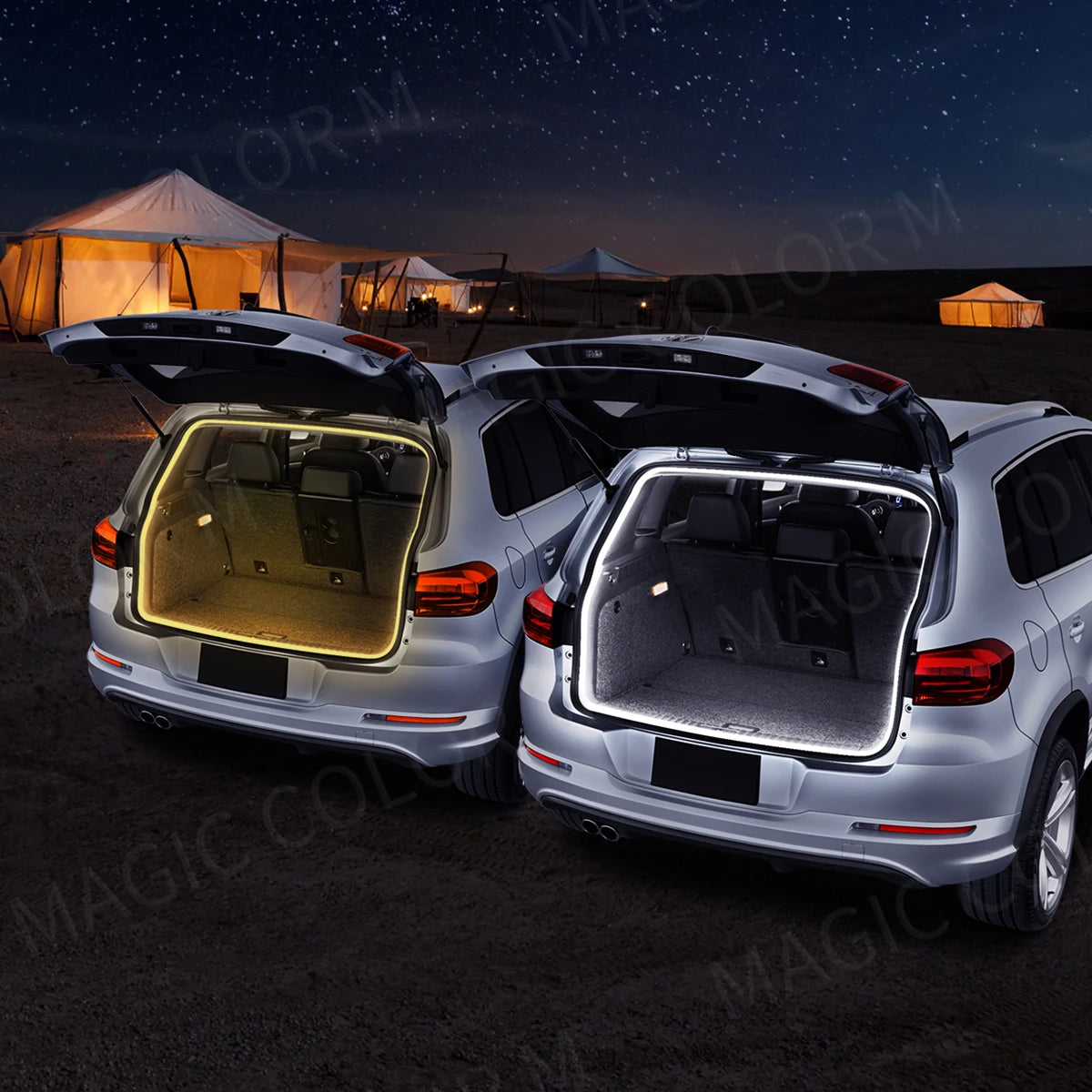 5M Flexible LED Car Trunk Light Strip - 12V White