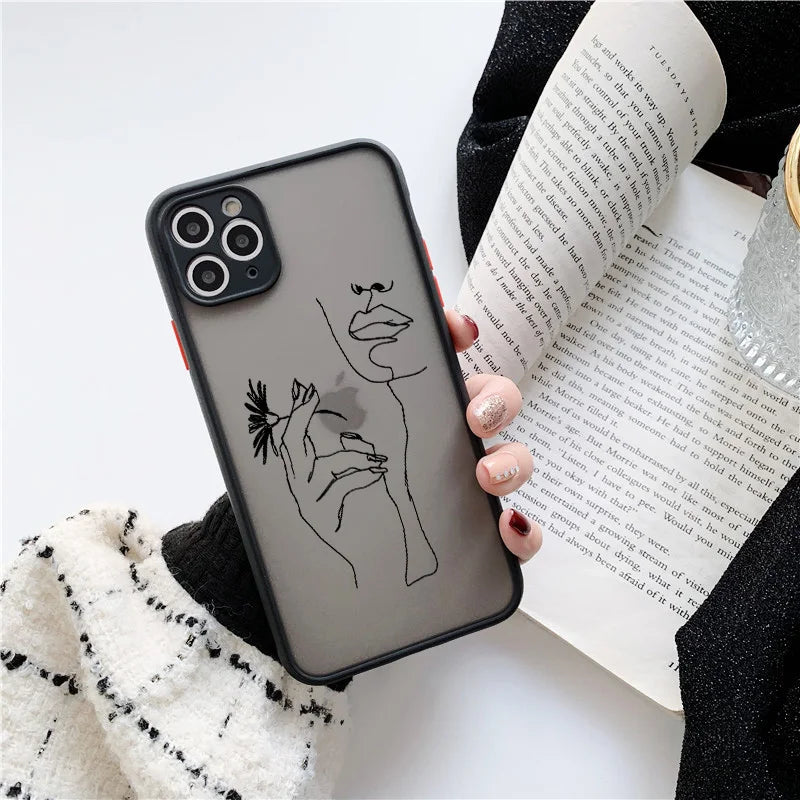 Retro Abstract Geometry Anti-Fall iPhone Case