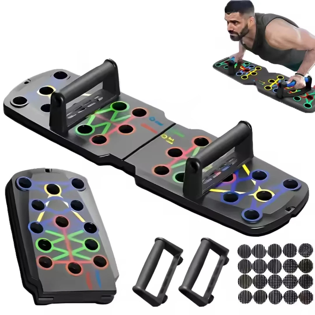 Foldable Push-Up Board Set with Handles for Full-Body Training