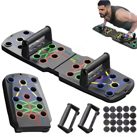 Foldable Push-Up Board Set with Handles for Full-Body Training