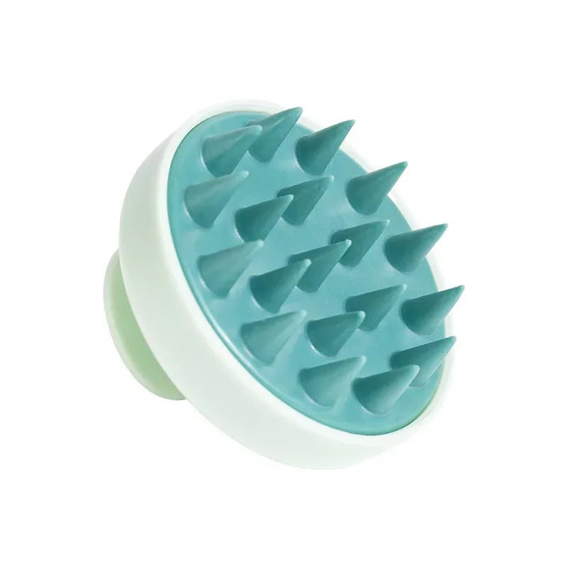 Silicone Shampoo Scalp Massage Brush - Pink Flower