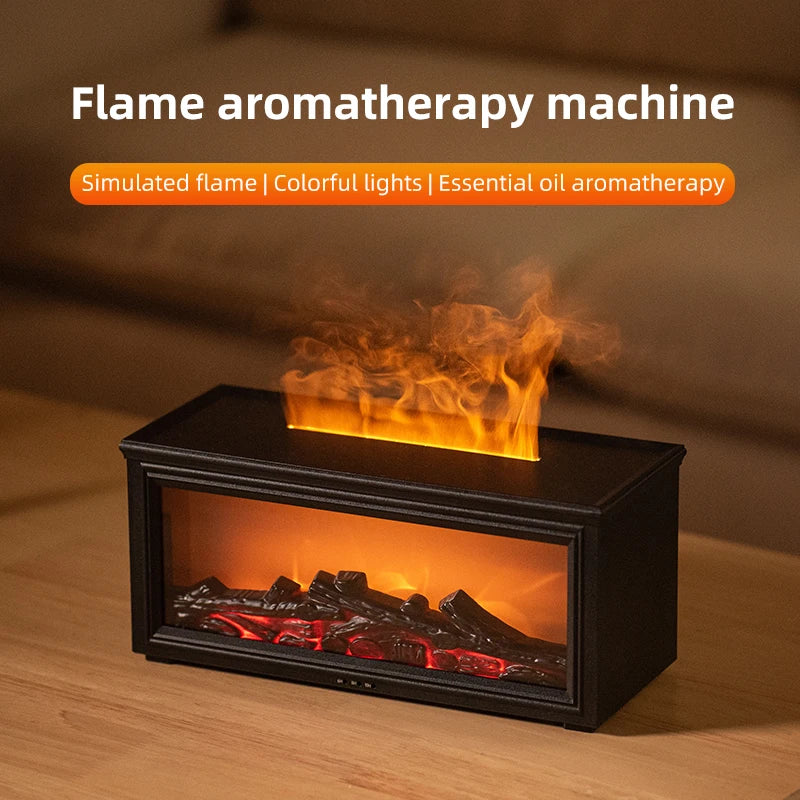 Mini Flame Aromatherapy Humidifier Diffuser - 7 Color