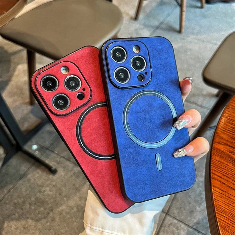 Magnetic Wireless Charging iPhone Case - Shockproof Bumper Cover