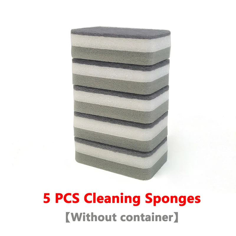 Press Soap Dispenser with Sponge Holder for Sink Areas