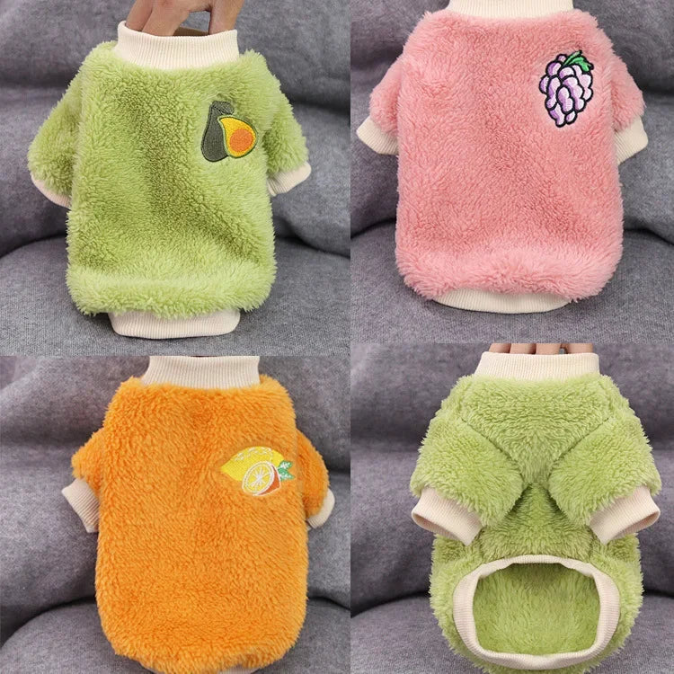 Warm Fleece Hoodie for Small Dogs and Cats