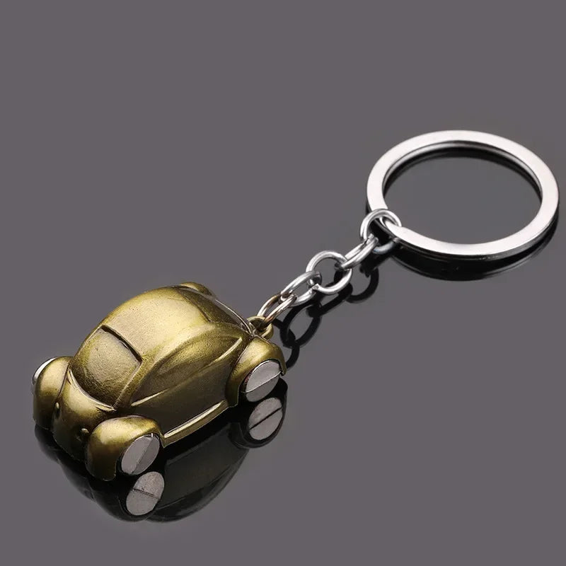 Gear Head Car Keychain with Speedbox Pendant Design