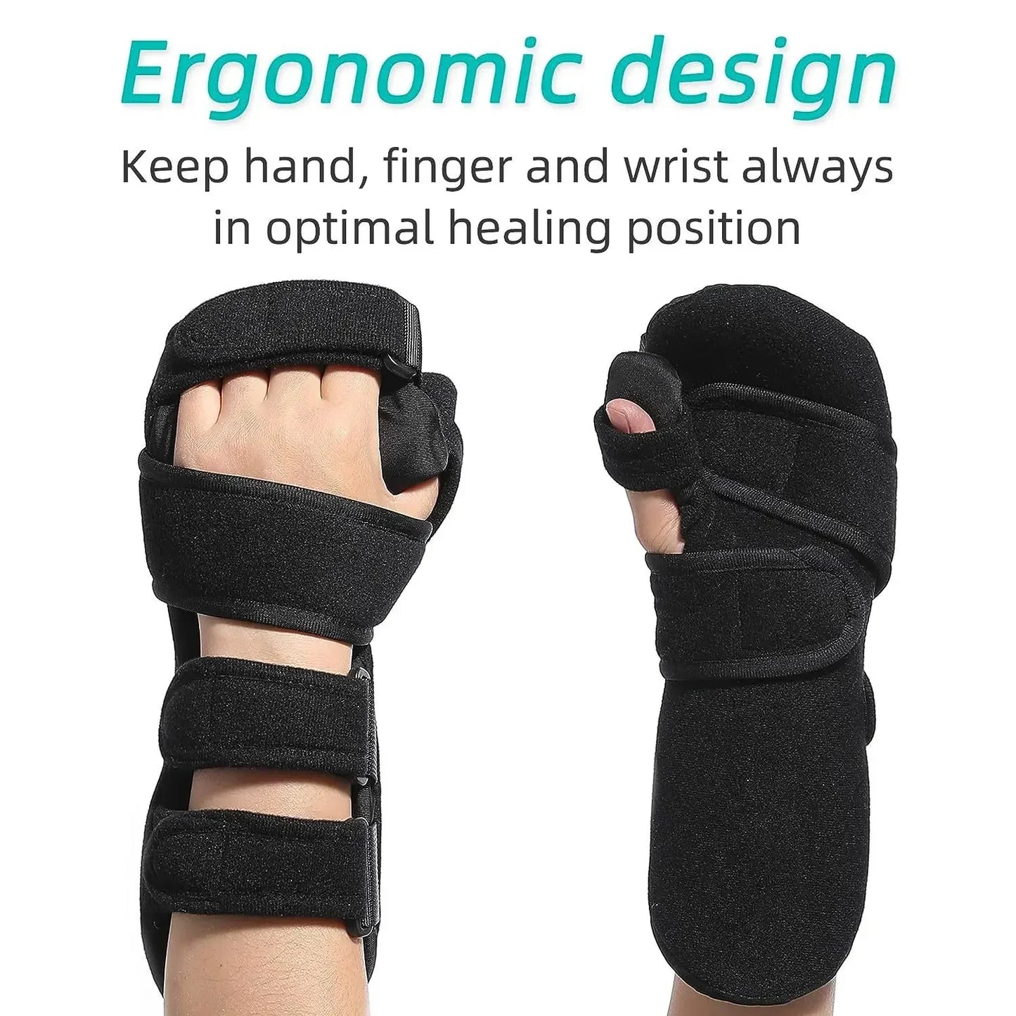 Adjustable Hand Brace and Night Splint Support