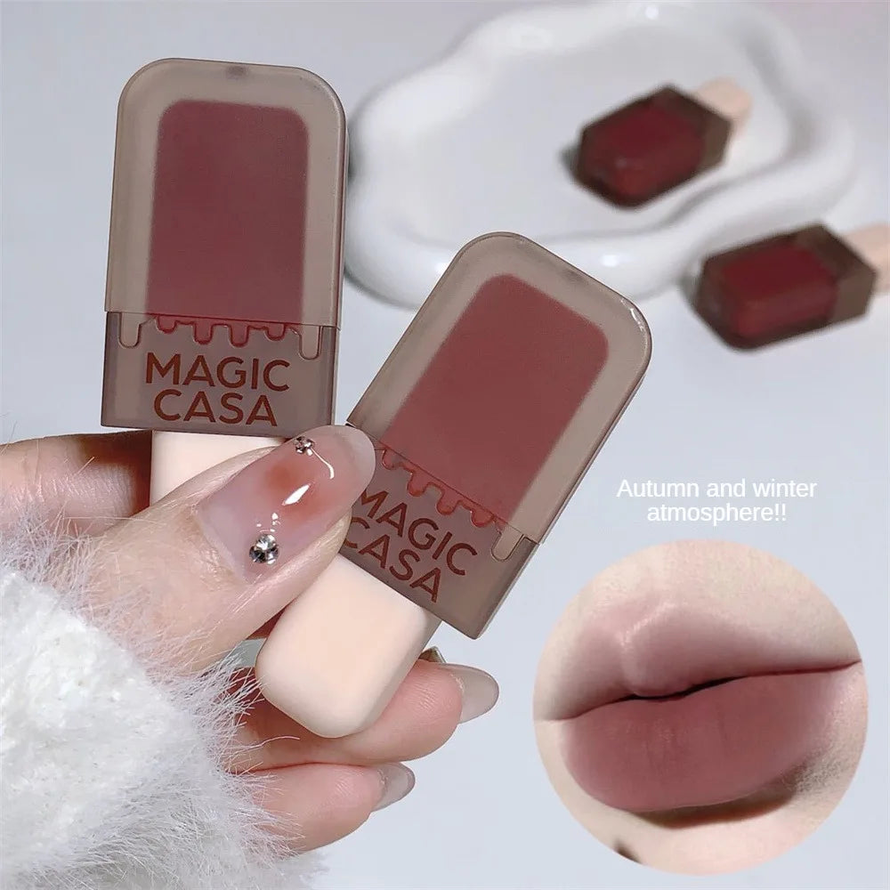 Chocolate Ice Cream Velvet Matte Lip Glaze
