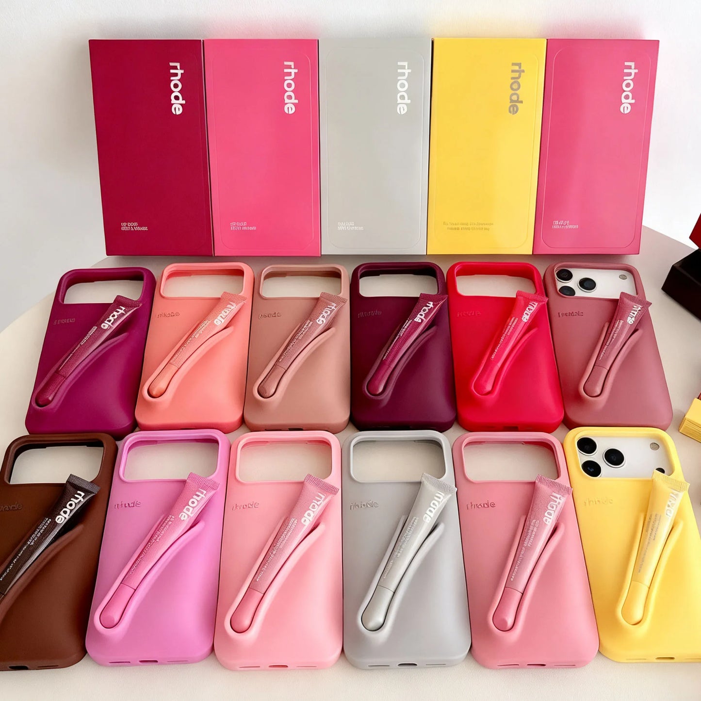 Lemontini Silicone iPhone Case - Makeup Lip Glaze Style Cover