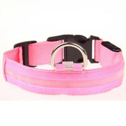 Nylon LED Reflective Dog Collar for Night Safety