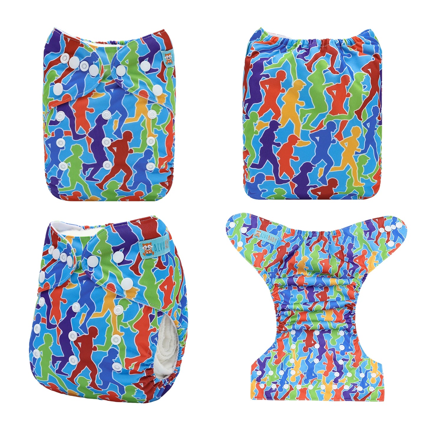 ALVABABY Adjustable Cloth Diaper Shell for 3-15kg Babies