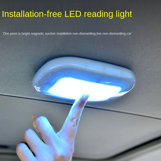 10-LED USB Magnetic Car Reading Light - White