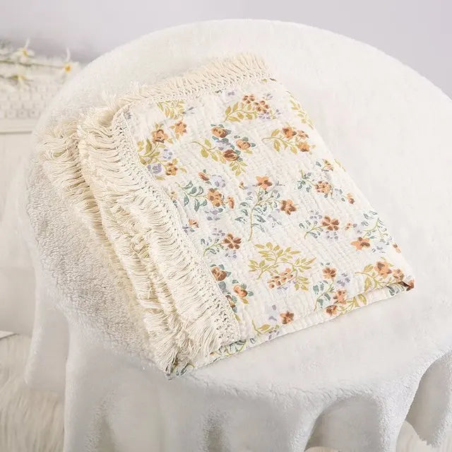 Cute Bear Cotton Baby Swaddle Blanket - Soft Newborn Muslin Wrap