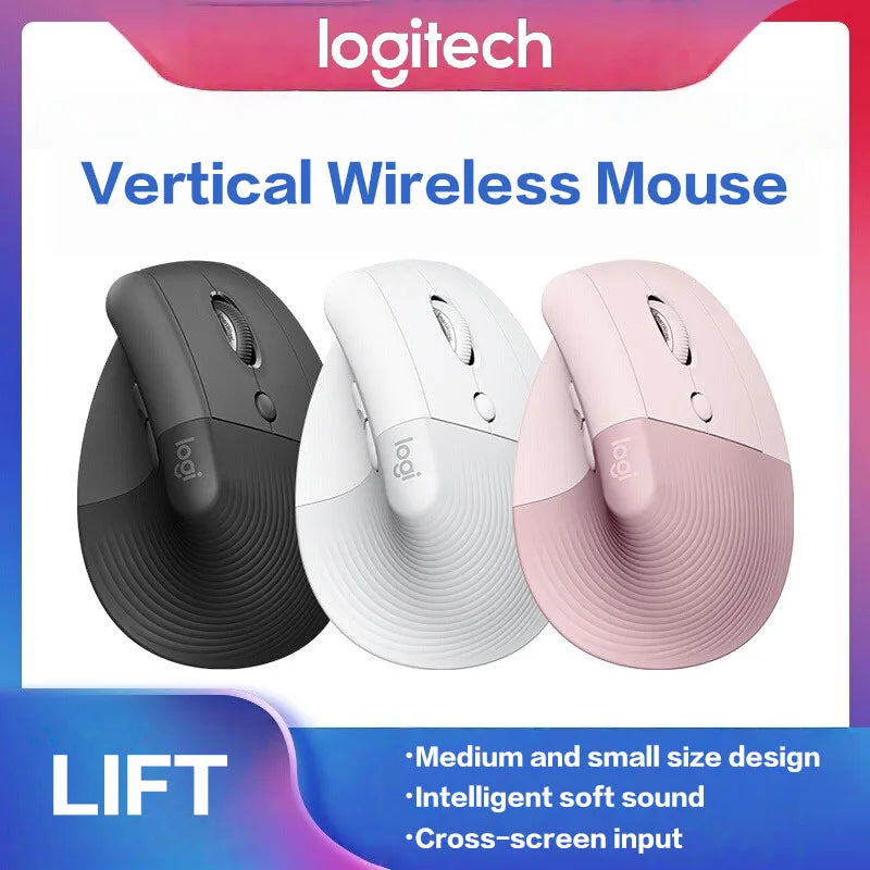 Logitech Lift Ergonomic Mouse - Vertical Bluetooth Office Mouse