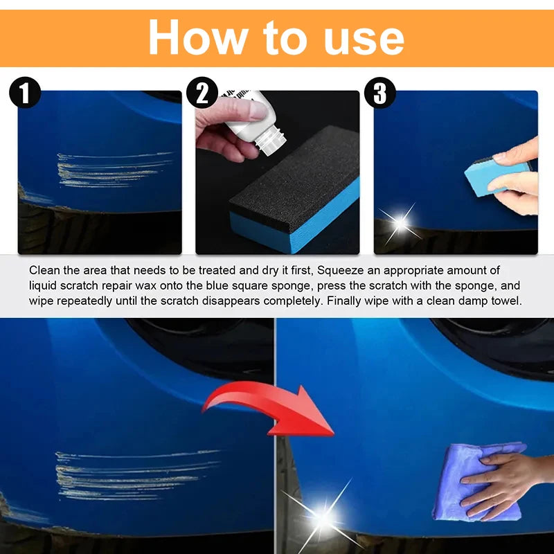 Car Scratch Remover Polishing Compound Set - 5pcs