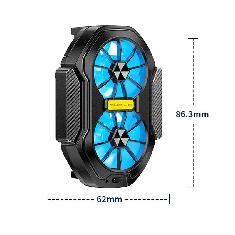 FS01 Dual Fan Rechargeable Phone Cooler Clip