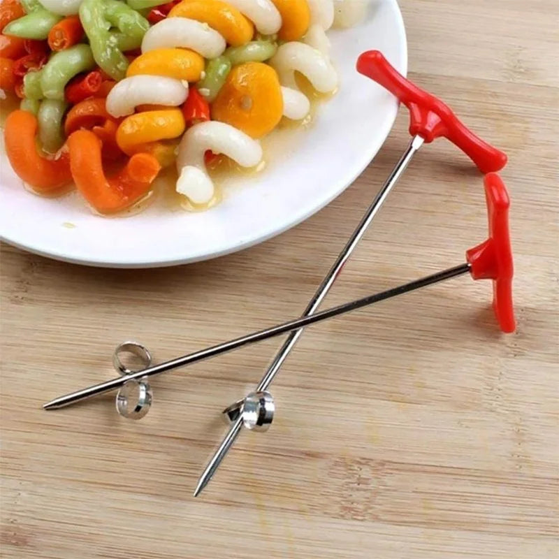 Manual Spiral Vegetable Cutter and Roller Slicer Tool