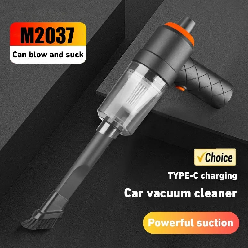 Portable Wireless Car Vacuum Cleaner - 6000PA Black
