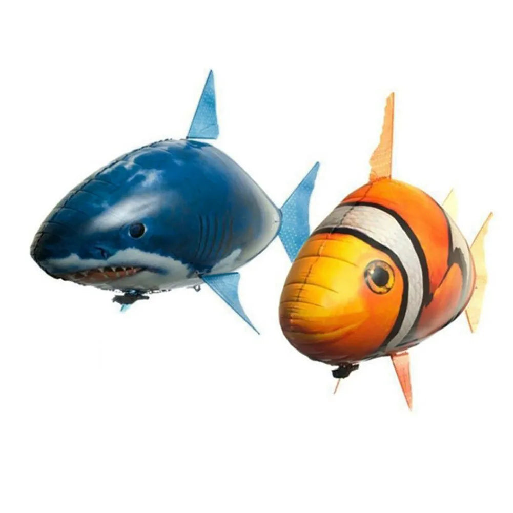 Remote Control Flying Shark Balloon Toy - Infrared RC Party Decor