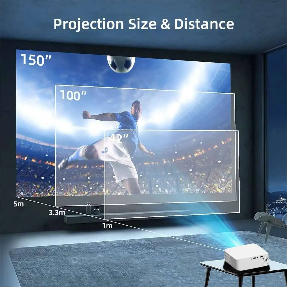 Touyinger L9 1080P Projector - 15000 Lumens Home Theater Beam