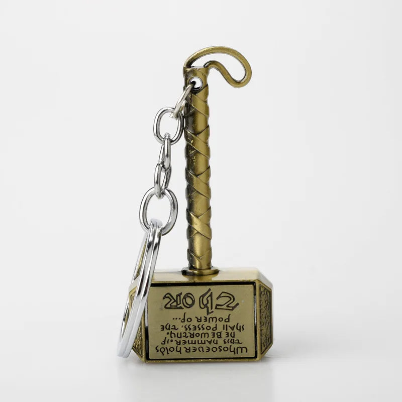Thor Hammer Metal Bottle Opener Keychain