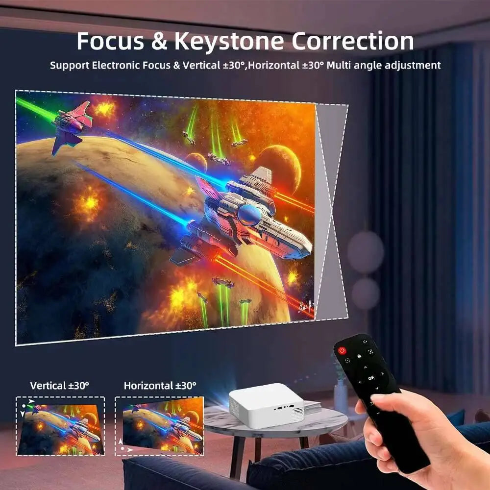 Touyinger L9 1080P Projector - 15000 Lumens Home Theater Beam