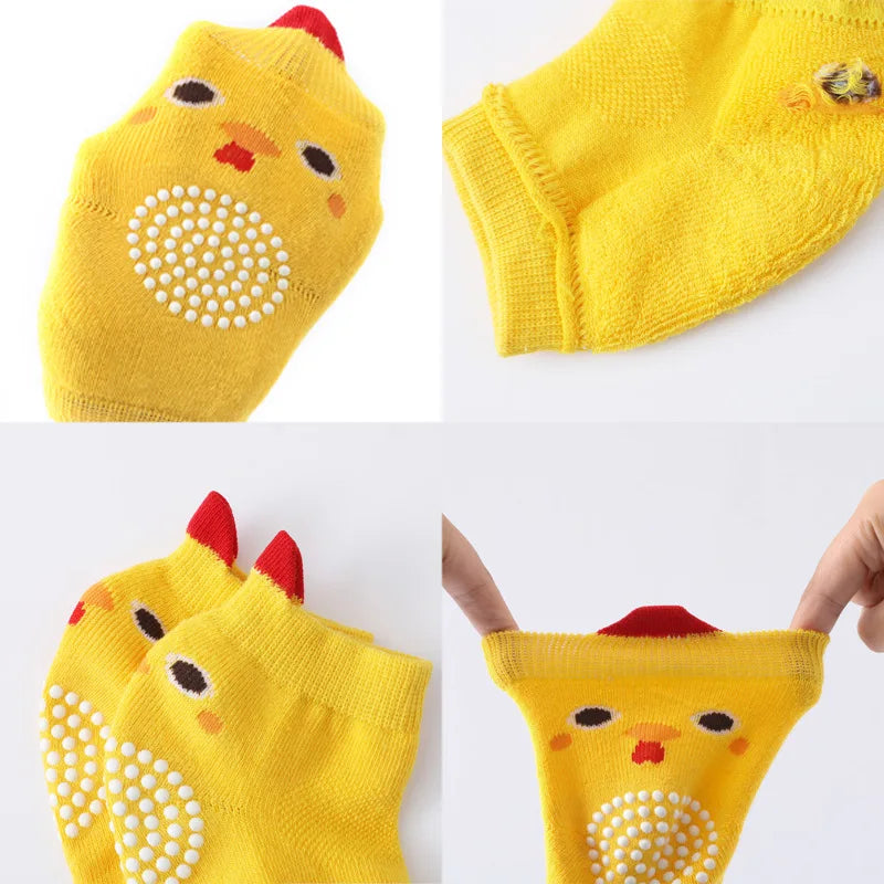 Cotton Baby Knee Pads - Anti-Slip Crawling Protectors for Toddlers