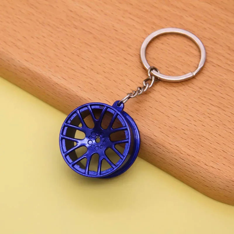 Gear Head Car Keychain with Speedbox Pendant Design