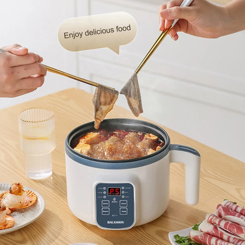 Mini Electric Rice Cooker and Household Multicooker Steamer