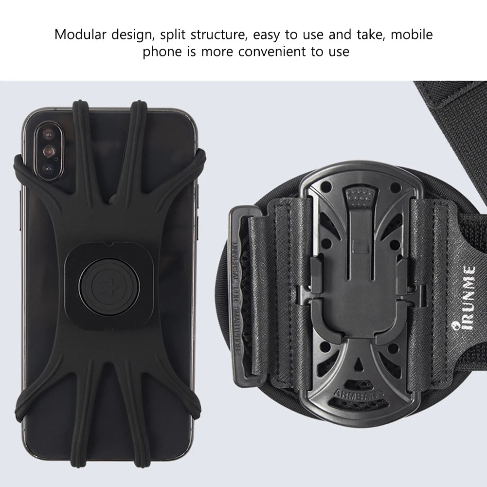360-Degree Rotatable Running Armband Phone Holder