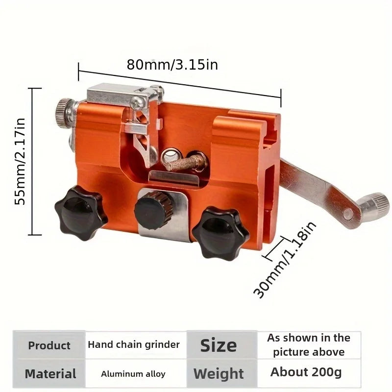 Chainsaw Sharpening Clamp - Portable Hand Chain Grinder Tool