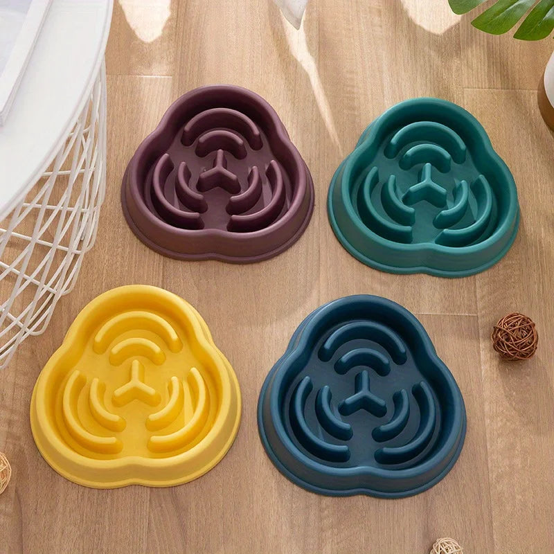 Anti-Choking Slow Feeder Dog Bowl with Anti-Overturn Design