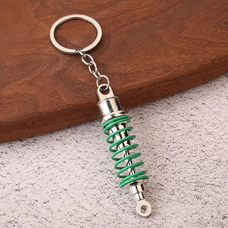 Gear Head Car Keychain with Speedbox Pendant Design