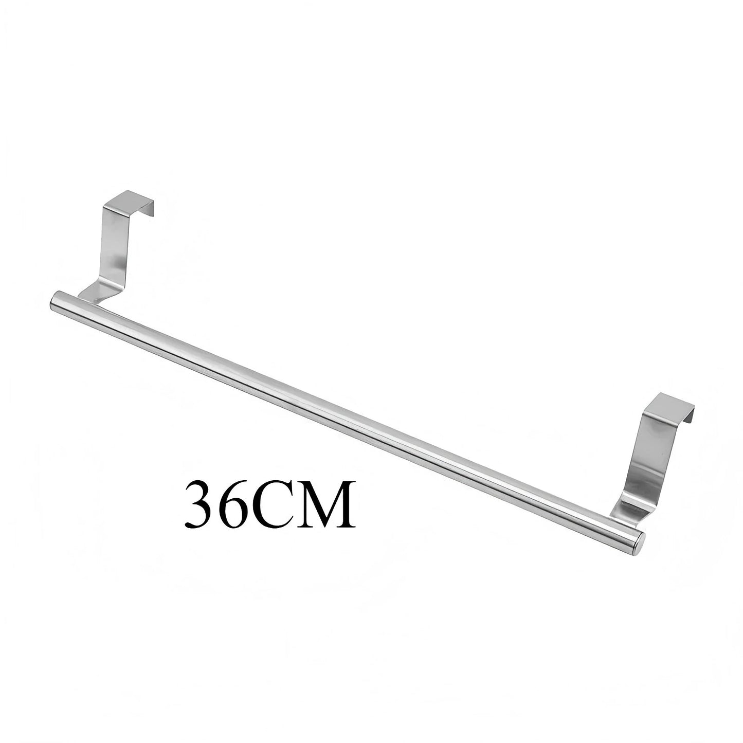 Over-Cabinet Stainless Steel Towel Rack - Punch-Free Design
