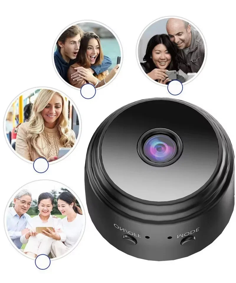 A9 Mini WiFi Home Security Camera - 1080P White Set