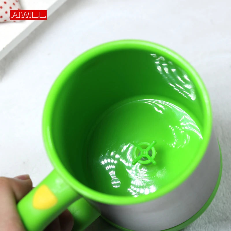 Self-Stirring Stainless Steel Coffee Mug - 301-401ml