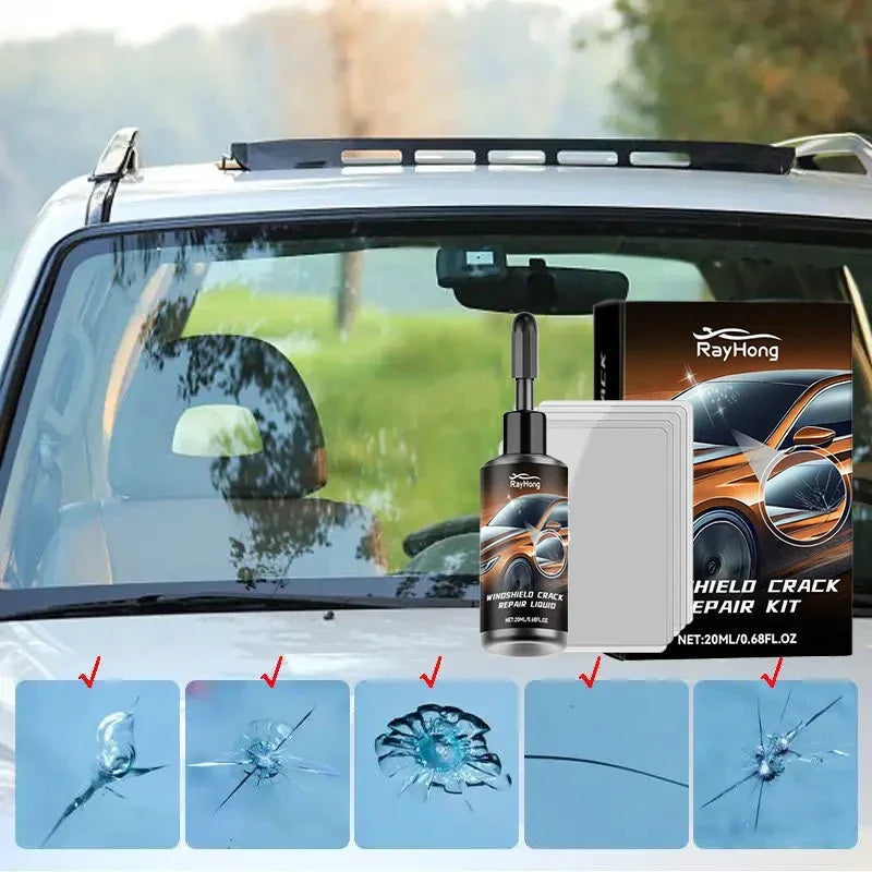 Windshield Crack Repair Fluid Resin Set - 3pcs