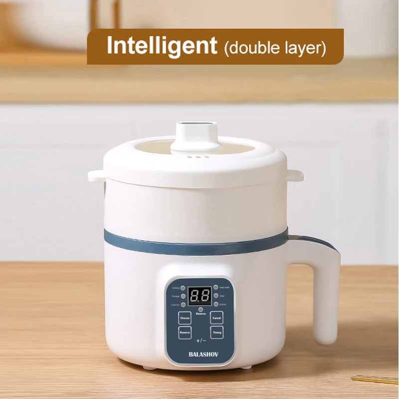 Mini Electric Rice Cooker and Household Multicooker Steamer