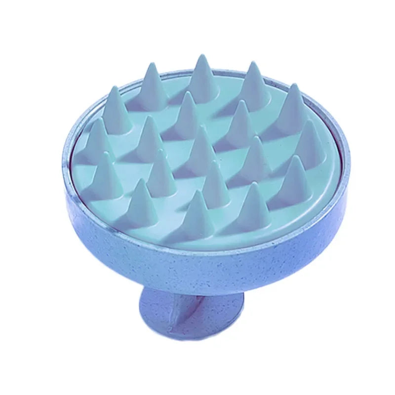 Silicone Shampoo Scalp Massage Brush - Pink Flower