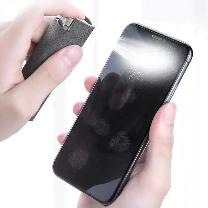 2-in-1 Microfiber Screen Cleaner Spray Bottle and Cloth